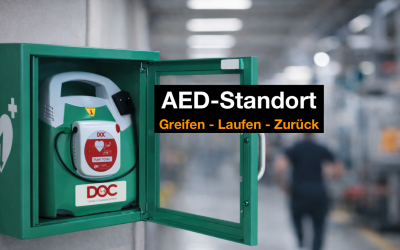 DOC Blog AED Standort visual aed standort betrieb defibrillator an wand im unternehmen schnell erreichbar